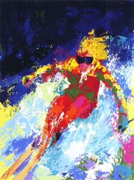 Leroy Neiman Lady Skier